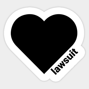 lawsuit Sticker